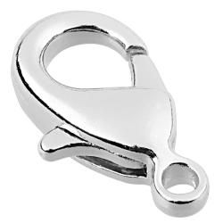 BasAcc12 millimeter Silver Metal Lobster Clasps for Jewelry (Pack of 50) BasAcc Jewelry Tools