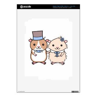 Hamster Wedding Couple Decals For iPad 3