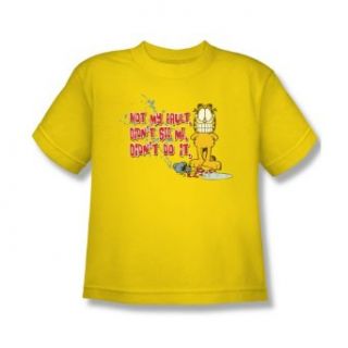 Youth (8 12yrs) GARFIELD Short Sleeve NOT MY FAULT T Shirt Tee Size S XL Clothing
