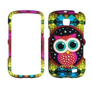 Hard Plastic Snap on Cover Fits Samsung I110 Illusion Colorful Owl Verizon Cell Phones & Accessories