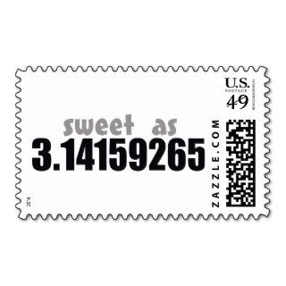 Sweet as Pi Postage Stamps