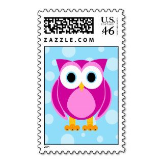 Who? Mrs. Owl Cartoon Postage Stamp