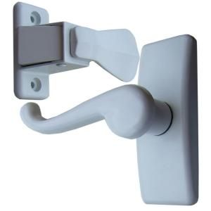 IDEAL Security Storm Door Lever Handle Set in Painted White SKGLWH