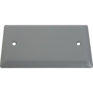 Greenfield 1 Gang Weatherproof Electrical Box Blank Cover Gray CBPS
