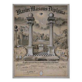 The Master Mason Diploma Poster