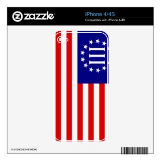Nyberg Three Percent Flag Decals For The iPhone 4