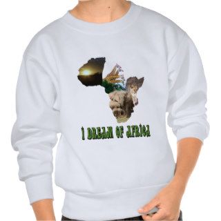 I Dream of Africa wildlife collage 4 Pullover Sweatshirts