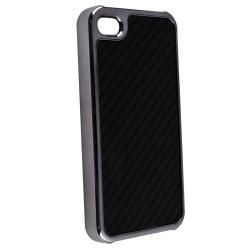 Black Carbon Fiber Case/ Black Stylus for Apple iPhone 4/ 4S BasAcc Cases & Holders