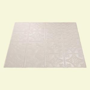 Fasade Traditional 1 2 ft. x 2 ft. Gloss White Lay in Ceiling Tile L50 00