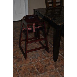 Winco CHH 103 Unassembled Wooden High Chair, Mahogany Kitchen & Dining