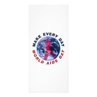 Make Every Day World AIDS Day Custom Rack Card