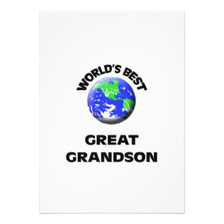 World's Best Great Grandson Announcement