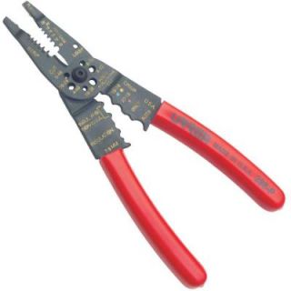 URREA 8 1/4 in. Super Duty Wire Stripping Pliers with Terminal Crimper and Screw Cutter 298P