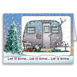 Serro Scotty Camper Trailer Holiday Cards