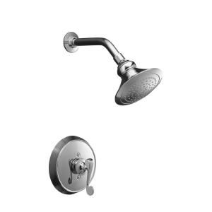 KOHLER Revival 1 Handle Single Spray Shower Faucet Trim Only in Polished Chrome (Valve not included) K T16114 4 CP