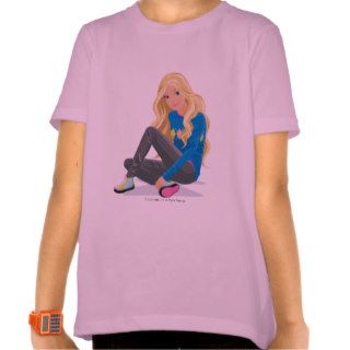 Barbie Sitting in her Blue Sweater Shirt