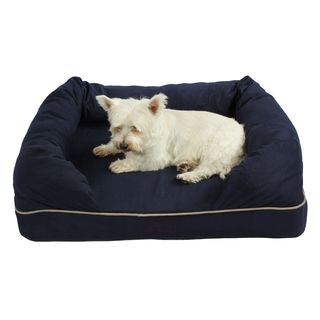 Washable 38 inch Orthopedic 3D Memory Foam Medium Couch Pet Dog Bed with Bolster Integrity Bedding Memory Foam Pet Beds
