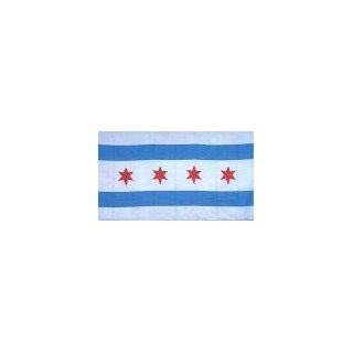 Chicago City Flag Embroidered Patch Iron On Illinois Emblem Clothing