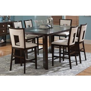 Domino Counter height Espresso Dining Set