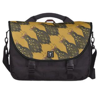 Prim Primsy Country Crow Yellow Brown Funky Rustic Laptop Bags