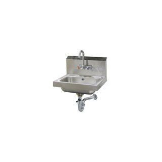 Stainless Steel Standard Splash Mount Faucet Hand Sink Single Bowl Sinks