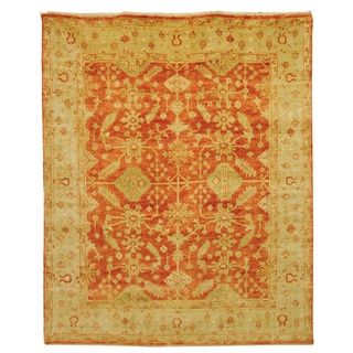 Safavieh Hand knotted Oushak Rust/ Ivory Wool Rug (8 X 10)