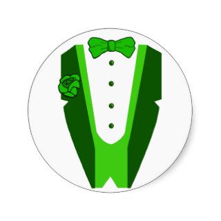 St. Patrick's Day Tuxedo Stickers