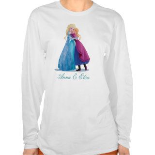 Anna and Elsa Hugging Tees