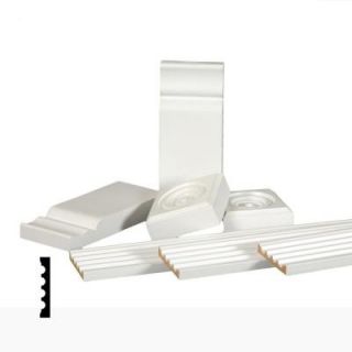 3/8 in. x 2 1/4 in. x 84 in. Primed Finger Jointed Pine Fluted Casing Kit (7 Pieces) 01018 90UNC2