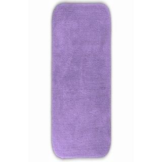Garland Rug Glamor Purple 22 in. x 60 in. Washable Bathroom Accent Rug ALU 2260 09