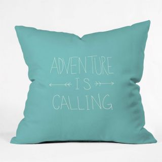 Adventure Throw Pillow Turquoise One Size For Women 245611241