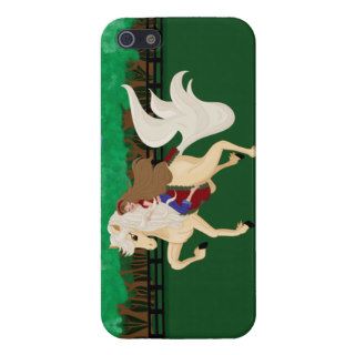 “After the Race” A Girl and Her Palomino Horse iPhone 5/5S Cover