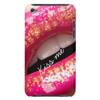 kiss me love lips lipstick background iPod Case Mate case