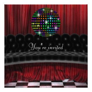 Mirror Ball Disco Party Invitation Template