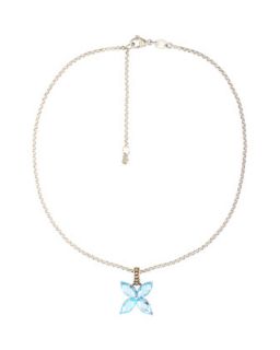 Batu Kawung Blue Topaz Butterfly Necklace