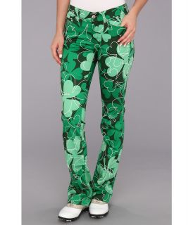 Loudmouth Golf Lucky Pant Womens Casual Pants (Green)