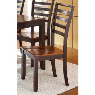 Acacia Solid Wood Side Chair (set Of 2)