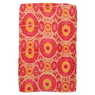 Ethnic Boho Haute Hippie Textile Pattern Pink Towel