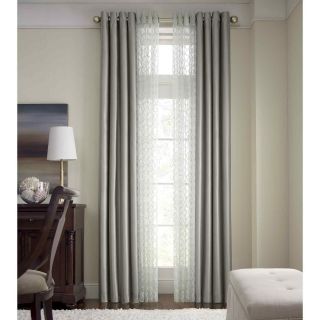 ROYAL VELVET Plaza Blackout Lined Grommet Top Curtain Panel, Smokey Taupe