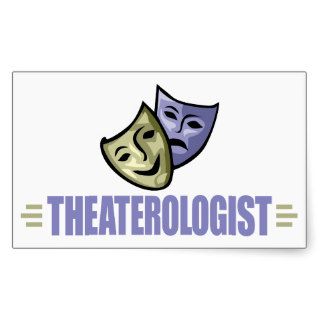 Funny Drama Theater Rectangle Stickers