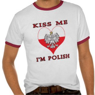 Kiss Me I'm Polish Shirts