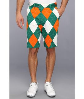 Loudmouth Golf Orange and Green Short Mens Shorts (Green)