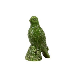 11.5 Urban Trends Collection Green Ceramic Bird