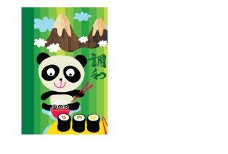 International Arrivals Panda Boy Quad Uno Journal, 5.375 x 8.25 x 1.125 Inches (118 90B)  Composition Notebooks 