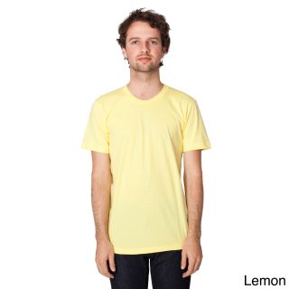 American Apparel American Apparel Unisex Fine Jersey Short Sleeve T shirt Yellow Size XS