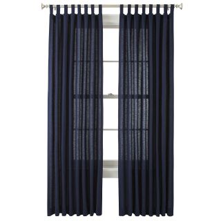 JCP Home Collection  Home Holden Tab Top Cotton Curtain Panel, Bold Navy