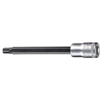 Stahlwille 3049X M10 Steel Extra Long Screwdriver Socket, M10 Size, 3/8" Drive, 17.8 Diameter, 120mm Length