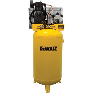 DEWALT Electric Air Compressor   5.2 HP, 80 Gallon Vertical Tank, Model
