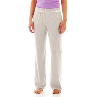 LIZ CLAIBORNE Knit Sleep Pants   Petite, Red/Grey, Womens