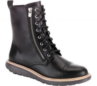 Womens Rockport truWALK Zero Welt Mid Zip Boot   Black Leather Boots